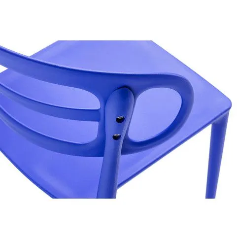 Szczegółowe zdjęcie nr 8 produktu Ażurowe krzesło do jadalni Sumba - ciemnoniebieskie