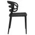Szczegółowe zdjęcie nr 4 produktu Nowoczesne krzesło do jadalni Sumba - czarne