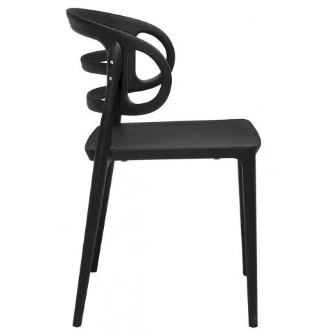 Szczegółowe zdjęcie nr 4 produktu Nowoczesne krzesło do jadalni Sumba - czarne