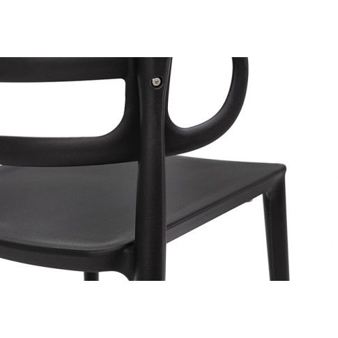 Szczegółowe zdjęcie nr 7 produktu Nowoczesne krzesło do jadalni Tanner - czarne