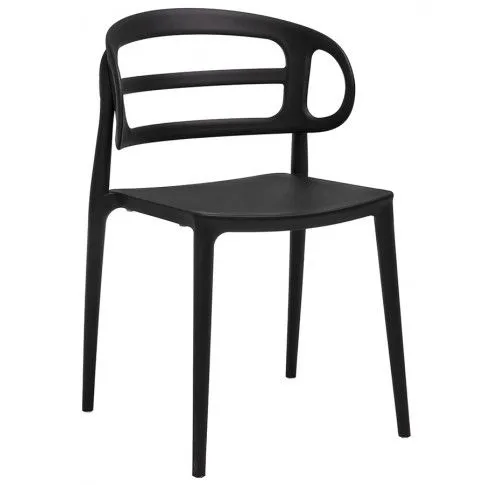 Zdjęcie produktu Nowoczesne krzesło do jadalni Sumba - czarne.