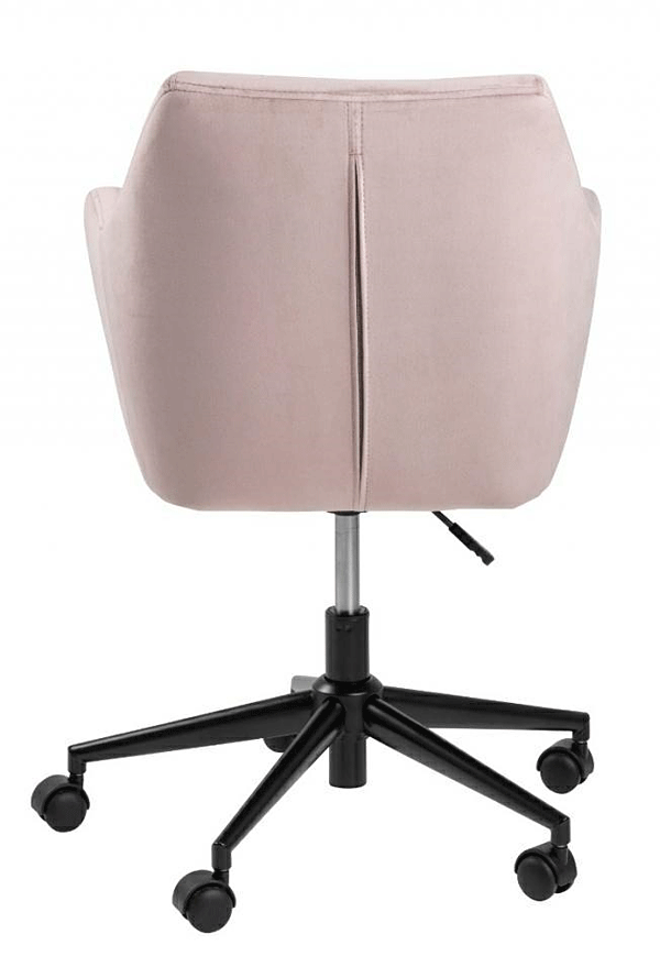 Komfortowy fotel obrotowy Esteo - różowy