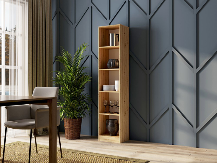 Biały regał do salonu, pokoju dziecka Fawios 2X