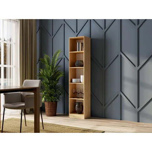 Zdjęcie loftowy regał słupek dąb artisan Fawios 2X | Edinos.pl