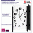 Fotografia Zegar ścienny nowoczesny Tempo - biały z kategorii Dekoracje