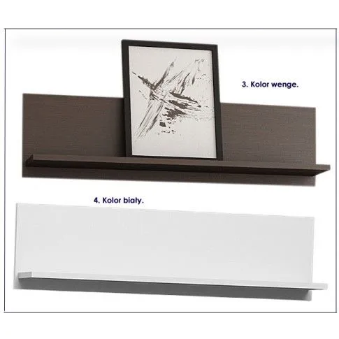 Szczegółowe zdjęcie nr 4 produktu Półka laminowana Armo - śliwka