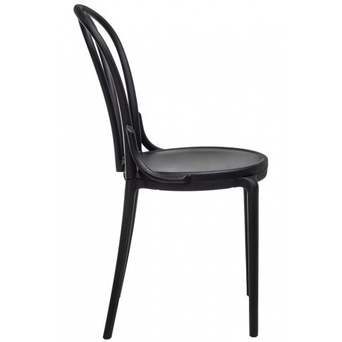 Szczegółowe zdjęcie nr 6 produktu Kuchenne krzesło ażurowe Inka - czarne