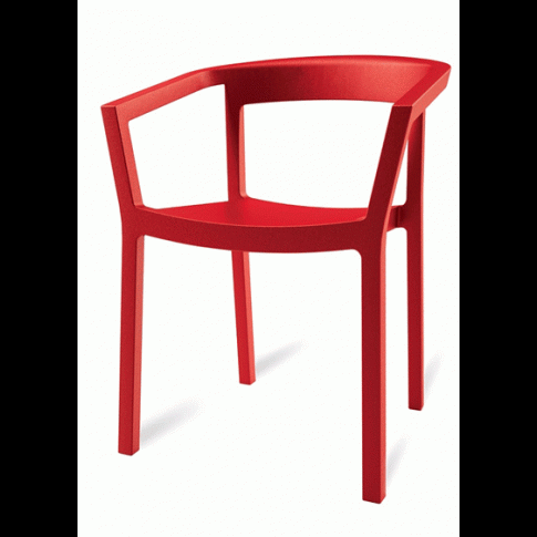 Zdjęcie produktu Minimalistyczne krzesło Vits - czerwone.