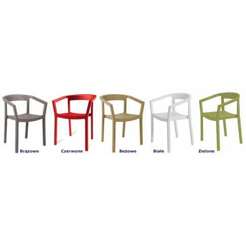 Szczegółowe zdjęcie nr 4 produktu Minimalistyczne krzesło Vits - czerwone