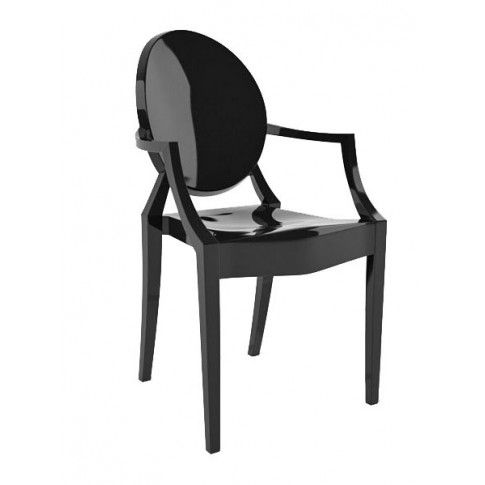 Zdjęcie produktu Krzesło w stylu louis ghost Esper - czarny.