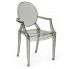 Zdjęcie produktu Krzesło w stylu louis ghost Esper - dymiony.