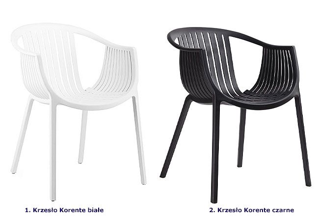 Produkt Krzesło ogrodowe Korente - czarne - zdjęcie numer 2