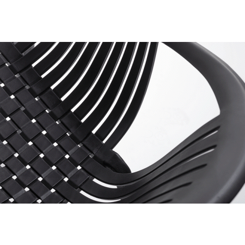 Szczegółowe zdjęcie nr 6 produktu Krzesło ogrodowe Adie - czarne