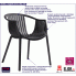 Fotografia Krzesło ogrodowe Korente - czarne z kategorii Pozostałe krzesła