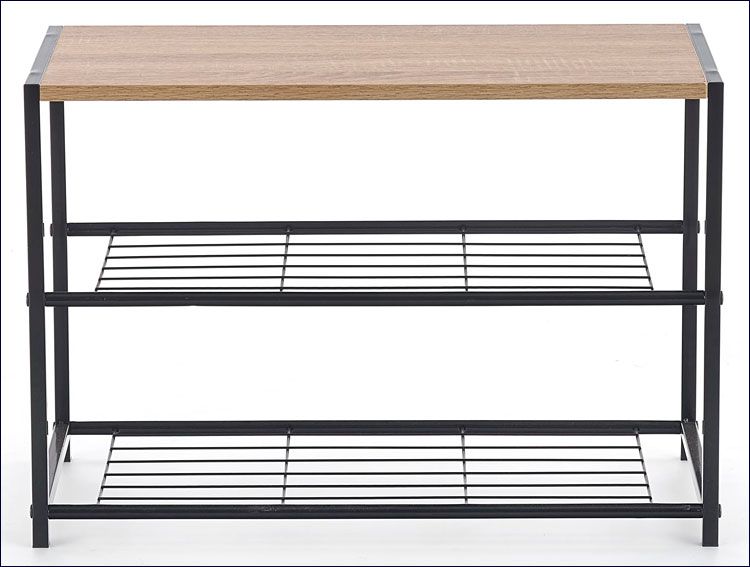 Industrialny stojak na buty Revers 8X - dąb sonoma.