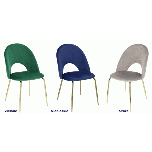 Zdjęcie glamour krzesło Moggi zielone tapicerowane | Edinos.pl