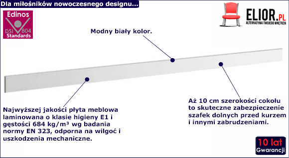 Cokół Limo 41X - biały.