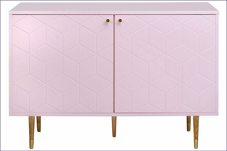 Różowa komoda w stylu glamour Trianta