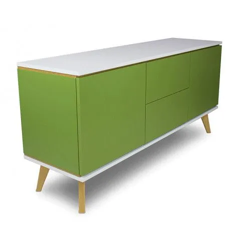 Zdjęcie zielona minimalistyczna komoda Ivon 2X | Edinos.pl