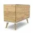 Szczegółowe zdjęcie nr 4 produktu Komoda na nóżkach z szufladami Ivon 3X - dąb złoty