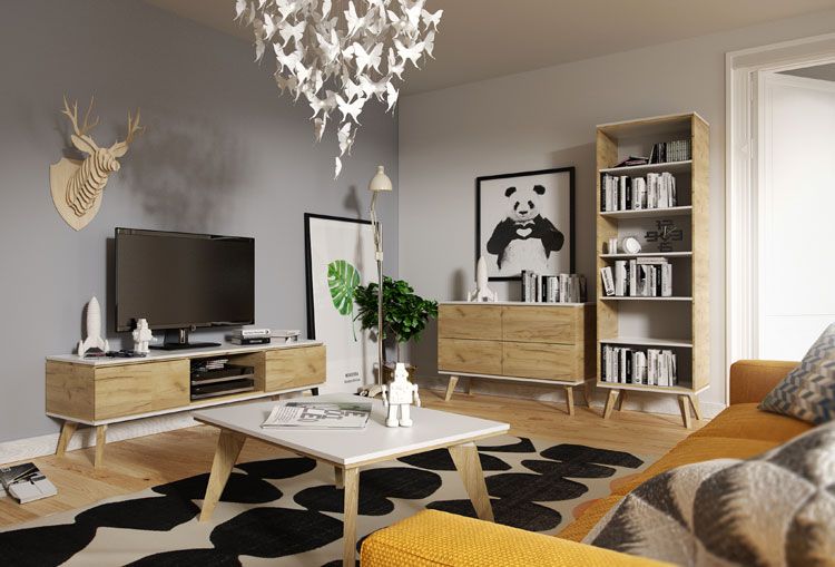 Komoda z szufladami w stylu skandynawskim Ivon 3X