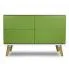 Zdjęcie produktu Komoda na nóżkach z szufladami Ivon 3X - Zielony.