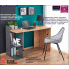 Fotografia Skandynawskie biurko komputerowe Multo - dąb wotan + antracyt z kategorii Biurka