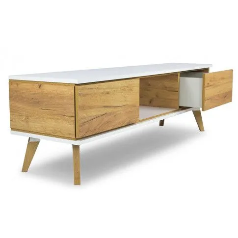 Zdjęcie drewniana szafka rtv na nóżkach Ivon 4X | Edinos.pl