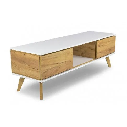 Szczegółowe zdjęcie nr 4 produktu Szafka RTV z szufladami Ivon 4X - Dąb złoty