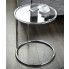 Zdjęcie produktu Okrągły stolik wsuwany Deco - srebrny.