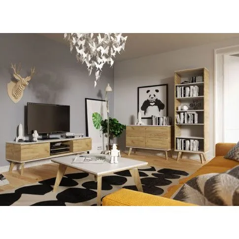 Szczegółowe zdjęcie nr 4 produktu Skandynawski stolik kawowy Ivon 5X