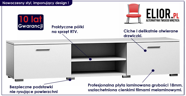 Szafka pod telewizor Pixelo