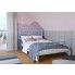 Szczegółowe zdjęcie nr 4 produktu Jednoosobowe łóżko metalowe Rosette 90x200 - 17 kolorów