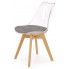 Zdjęcie produktu Drewniane krzesło Intar - przezroczyste.
