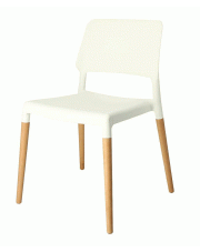Skandynawskie krzesło Pollo - białe w sklepie Edinos.pl
