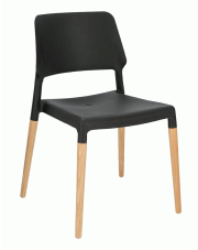 Skandynawskie krzesło Pollo - czarne w sklepie Edinos.pl