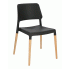 Zdjęcie produktu Skandynawskie krzesło Pollo - czarne.