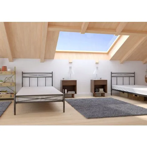 metalowe nowoczesne łózko boston wizual1