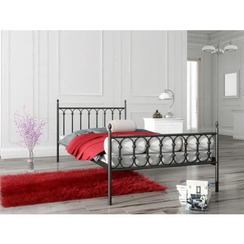 Szczegółowe zdjęcie nr 5 produktu Łóżko małżeńskie z metalu Husar 180x200 - 17 kolorów