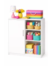 Biała komoda z drzwiczkami - Armo w sklepie Edinos.pl