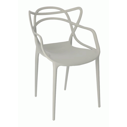Zdjęcie produktu Minimalistyczne krzesło Wilmi - szare.