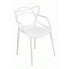 Zdjęcie produktu Minimalistyczne krzesło Wilmi - białe.