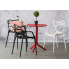 Zdjęcie minimalistyczne krzesło Wilmi białe do jadalni - sklep Edinos.pl