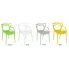 Szczegółowe zdjęcie nr 4 produktu Nowoczesne krzesło Wilmi - żółte