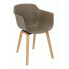 Zdjęcie produktu Designerskie krzesło kubełkowe Alzak - beżowe.