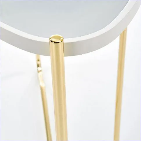 Szczegółowe zdjęcie nr 4 produktu Konsola w stylu glamour Denix - biały - złoty