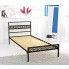 Szczegółowe zdjęcie nr 8 produktu Małżeńskie łóżko metalowe Korfu 180x200 - 17 kolorów
