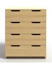 Komoda z 4 szufladami drewniana z szufladami Laurell 5X - 4 kolory w sklepie Edinos.pl