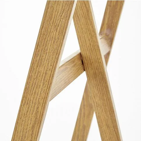 Szczegółowe zdjęcie nr 5 produktu Nowoczesne szklane biurko stolik Rekso - dąb miodowy