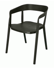 Minimalistyczne krzesło Brett - czarne